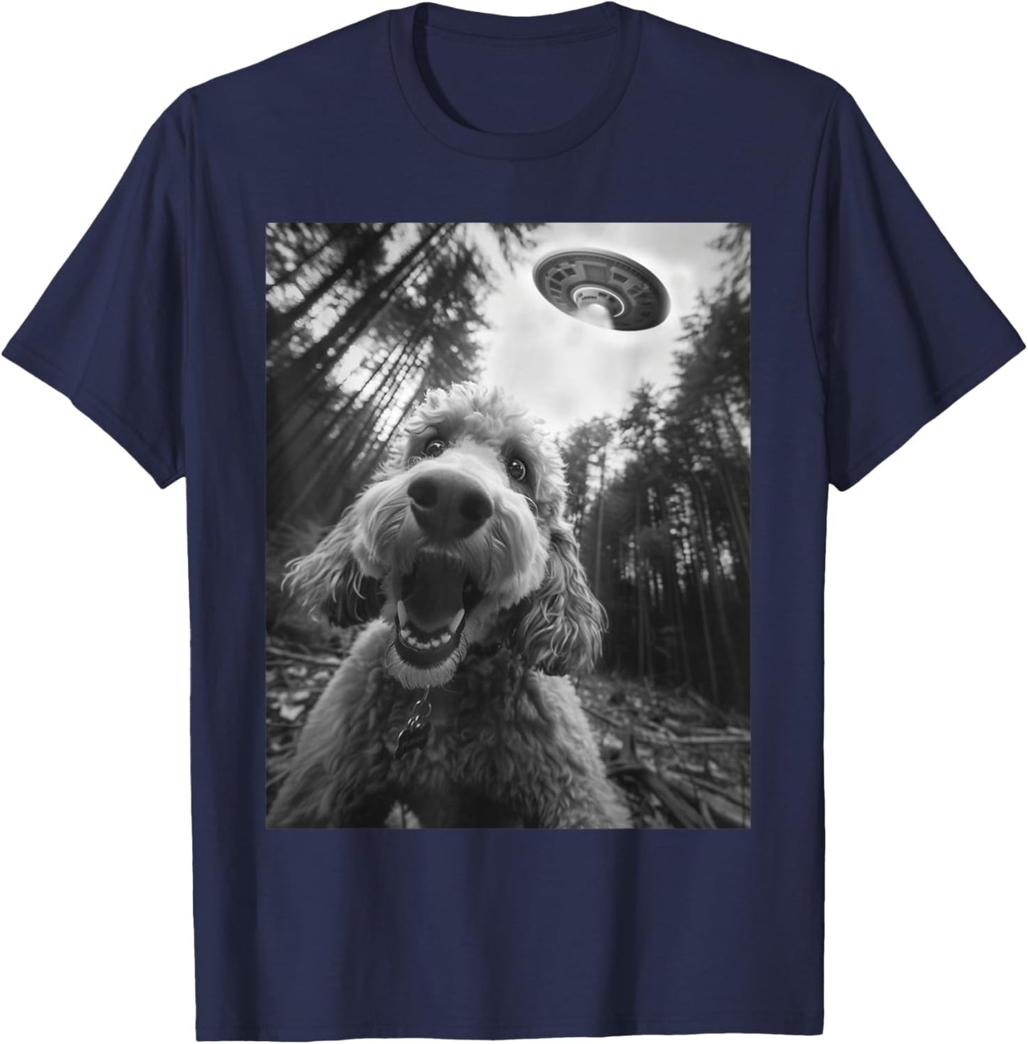 Funny Cute Goldendoodle Golden Doodle T-Shirt - T-Shirt | Navy