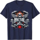 Metal As Hell Heavy Metal Music Quote T-Shirt - T-Shirt | Navy