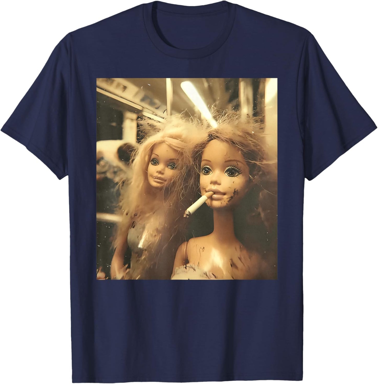Disgusted Face Meme Doll Babe X Only Baby Love Date Fans T-Shirt - T-Shirt | Navy