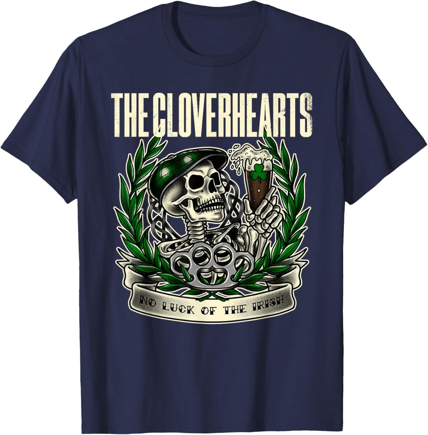 No Luck of The Irish T-Shirt - T-Shirt | Navy