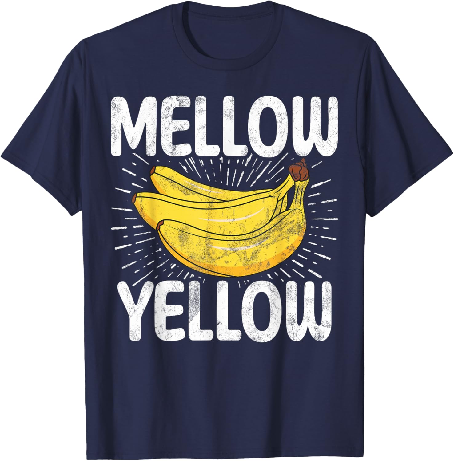 Mellow Yellow Banana T-Shirt - T-Shirt | Navy