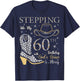 Stepping Into My 60th Birthday With God's Grace and Mercy T-Shirt - T-Shirt | Navy