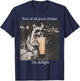 First of All Jesus Thinks I'm A Delight Funny Feral Raccoon T-Shirt - T-Shirt | Navy