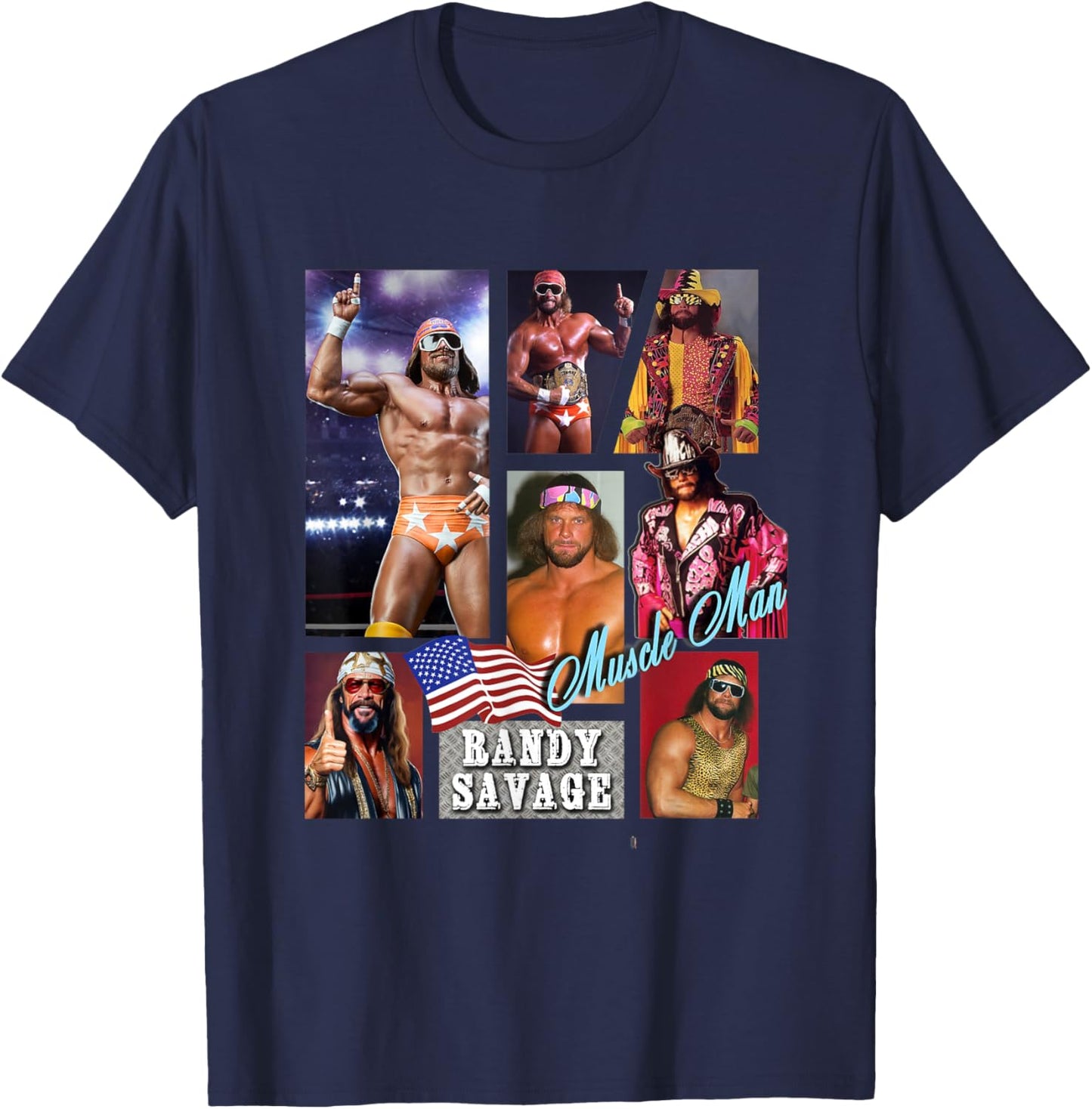 Randy Savage_003 T-Shirt - T-Shirt | Navy
