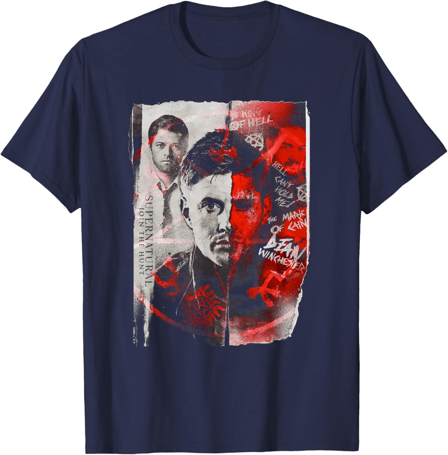 Supernatural Dean Winchester Demon T-Shirt - T-Shirt | Navy