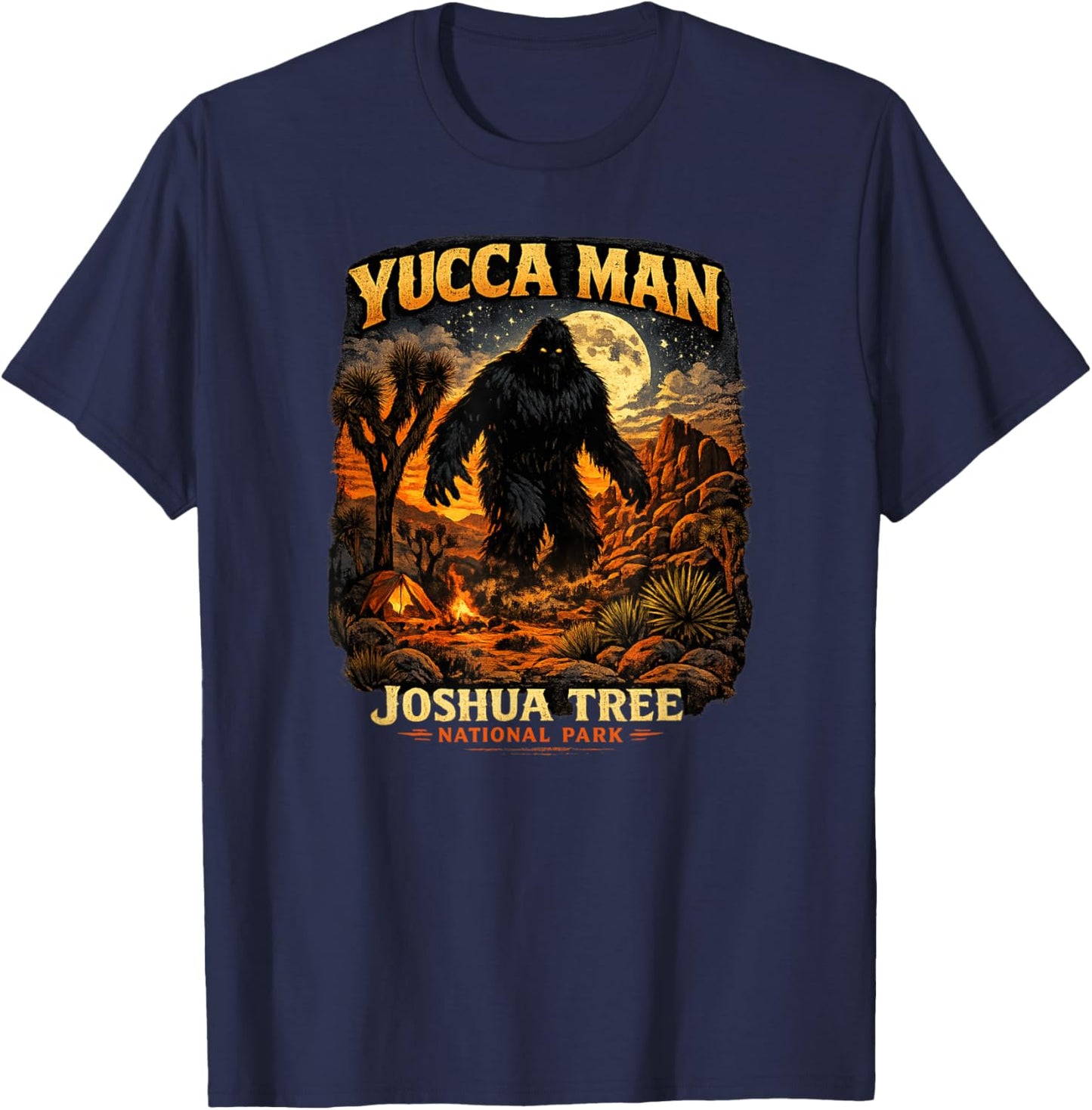 Yucca Man Joshua Tree National Park T-Shirt - T-Shirt | Navy