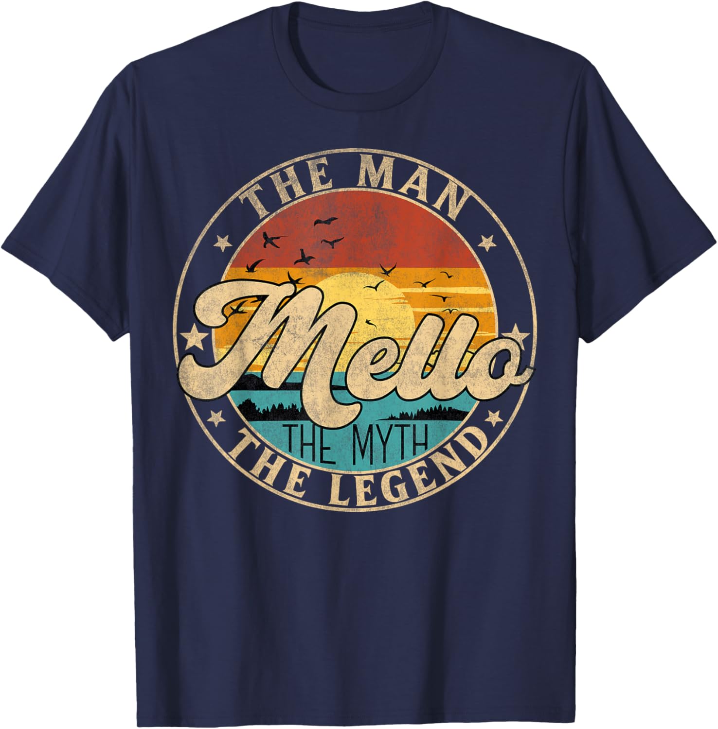 MELLO The Man The Myth The Legend First Name T-Shirt - T-Shirt | Navy