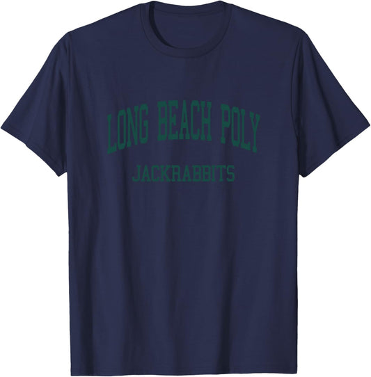 Long Beach Polytechnic High School HS Long Beach CA Retro T-Shirt - T-Shirt | Navy