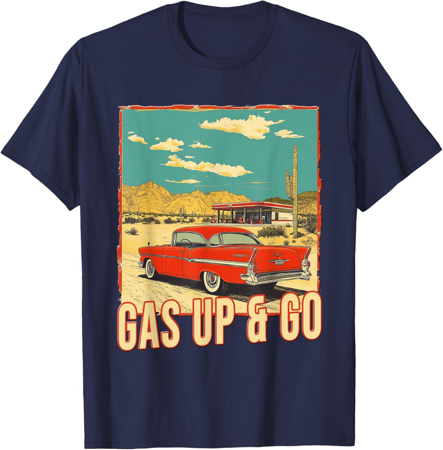Route 66 Centennial Mother Road 100 Years 2026 Historic T-Shirt - T-Shirt | Navy