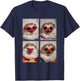 Cute Clown Hedgehogs with Sunglasses Kidcore Halloween T-Shirt - T-Shirt | Navy