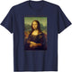 Mona Lisa Oeuvre d'art La Joconde de Léonard de Vinci Haut de Gamme T-Shirt - T-Shirt | Navy