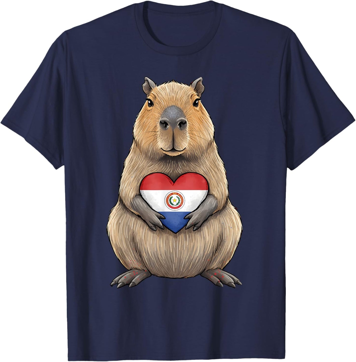 Paraguay Roots Paraguayische Flagge T-Shirt - T-Shirt | Navy