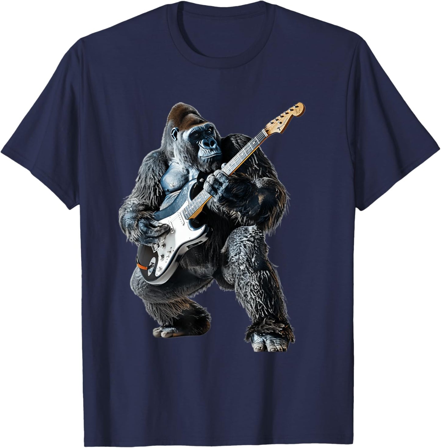 Gorilla Guitar T-Shirt - T-Shirt | Navy