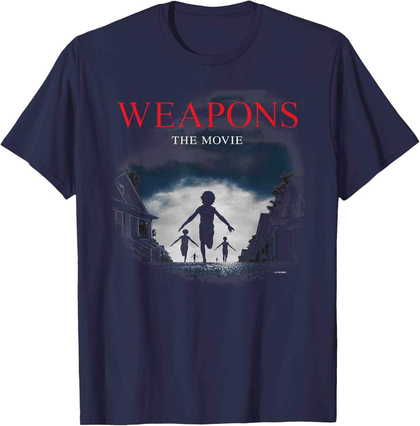 Weapons The Movie Poster Children Running to The Horizon T-Shirt - T-Shirt | Navy