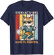 Cat Kung-Fu Fighting Cat Lover Cats Quote Funny Cat Owner T-Shirt - T-Shirt | Navy