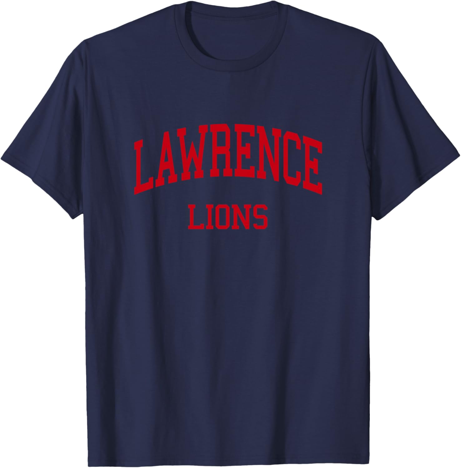 Lawrence High School HS Lawrence KS Retro T-Shirt - T-Shirt | Navy