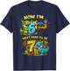 Now I'm 6 Next Year I'll Be 7 Dinosaur 6th Birthday Boy T-Shirt - T-Shirt | Navy