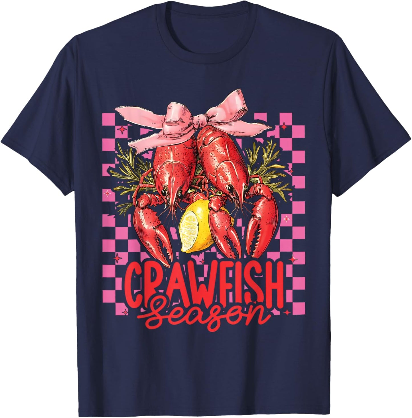 Crawfish Season Crawfish Boil Lobster Cajun Men Women T-Shirt - T-Shirt | Navy
