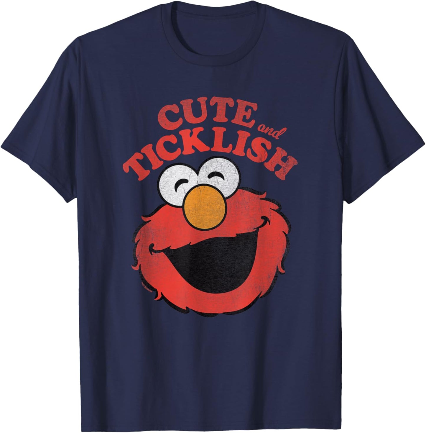 Sesame Street Tickle Me Elmo Cute and Ticklish T-Shirt - T-Shirt | Navy