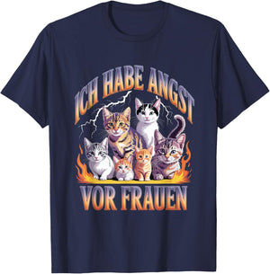 Ich Habe Angst Vor Frauen Unwearable Y2K Bootleg T-Shirt - T-Shirt | Navy