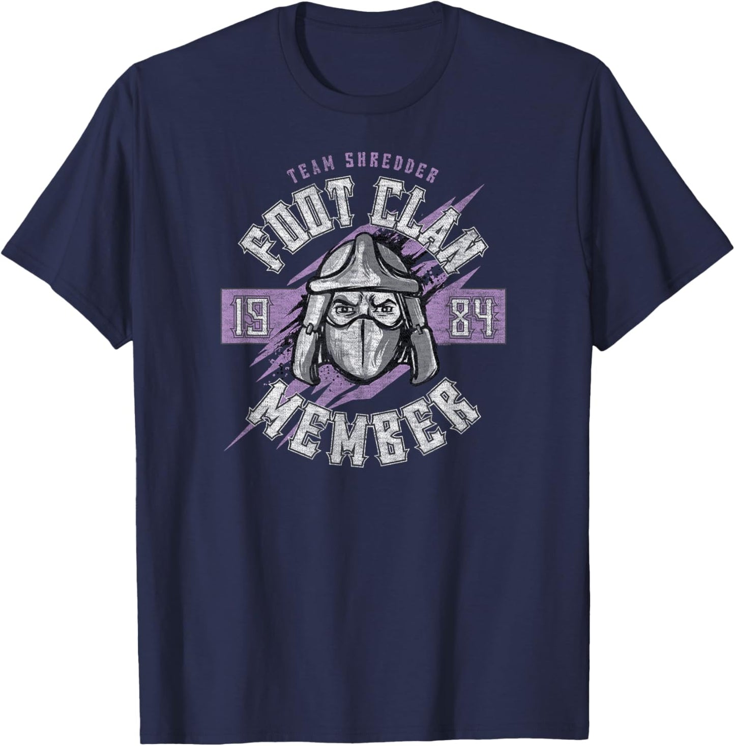 Nickelodeon Teenage Mutant Ninja Turtles Team Shredder Foot Clan 1984 T-Shirt - T-Shirt | Navy