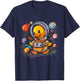 Rubber Duck Space Astronaut Planet Rubber Duck Lover Science T-Shirt - T-Shirt | Navy