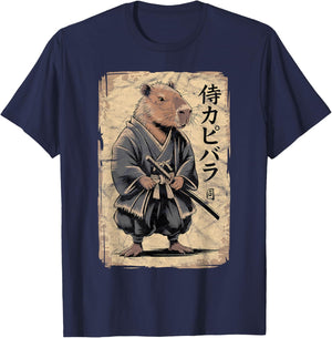 Vintage Capybara Kawaii Anime Japan Costume Manga T-Shirt - T-Shirt | Navy