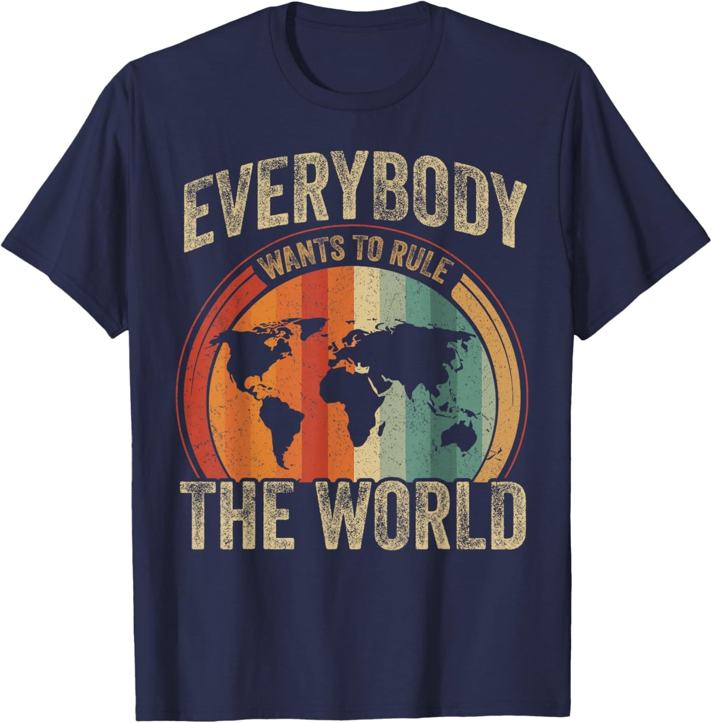 Everybody Wants to Rule The World Vintage T-Shirt - T-Shirt | Navy