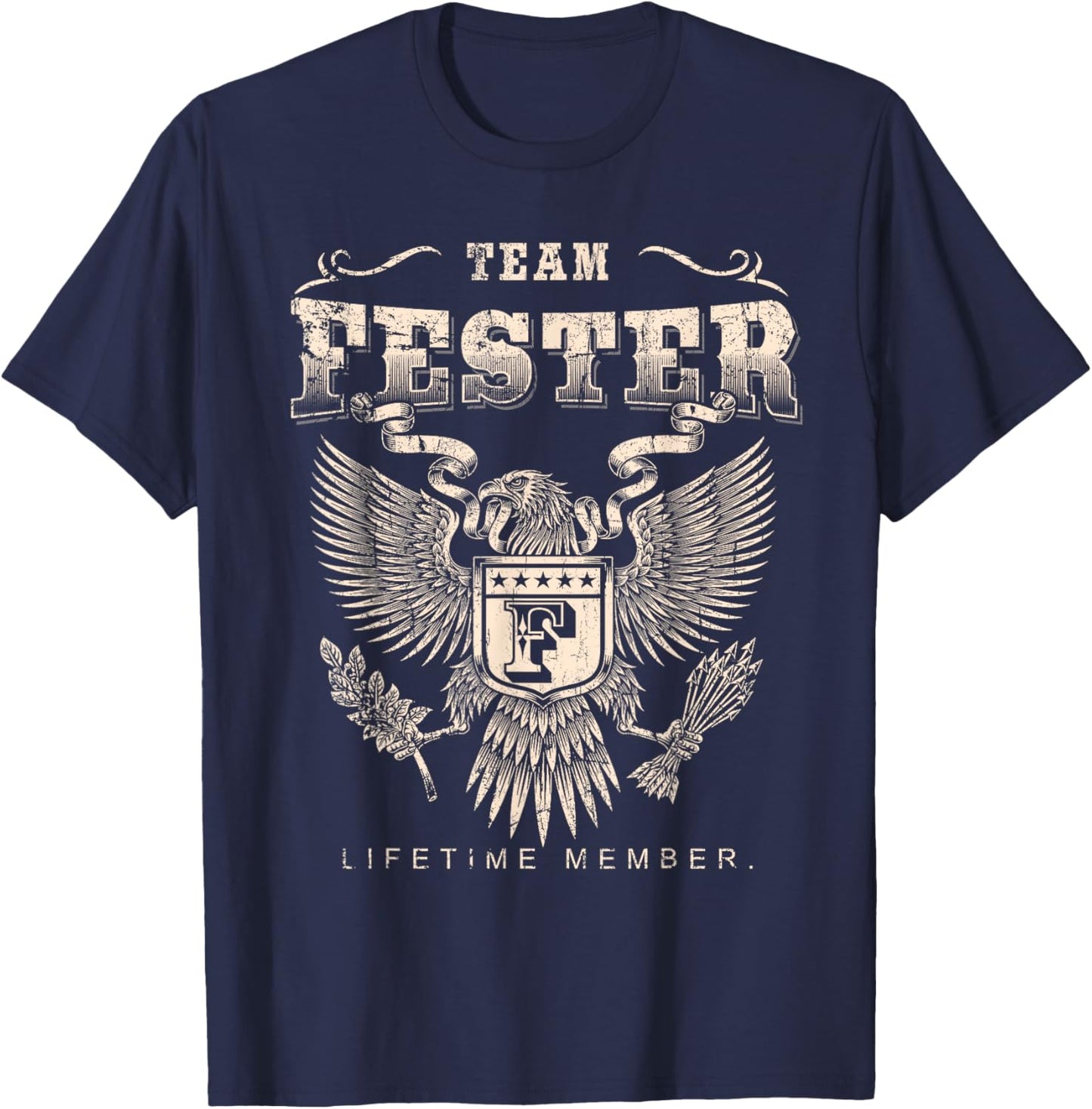 Team Fester Lifetime Member - Fester Name T-Shirt - T-Shirt | Navy