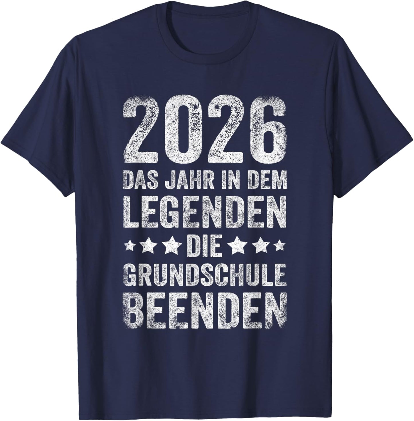 Grundschule 2026 Abgänger Geschafft Grundschule T-Shirt - T-Shirt | Navy
