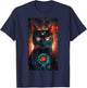 Cat Tarot Card Futuristic Cyberpunk Digital art T-Shirt - T-Shirt | Navy
