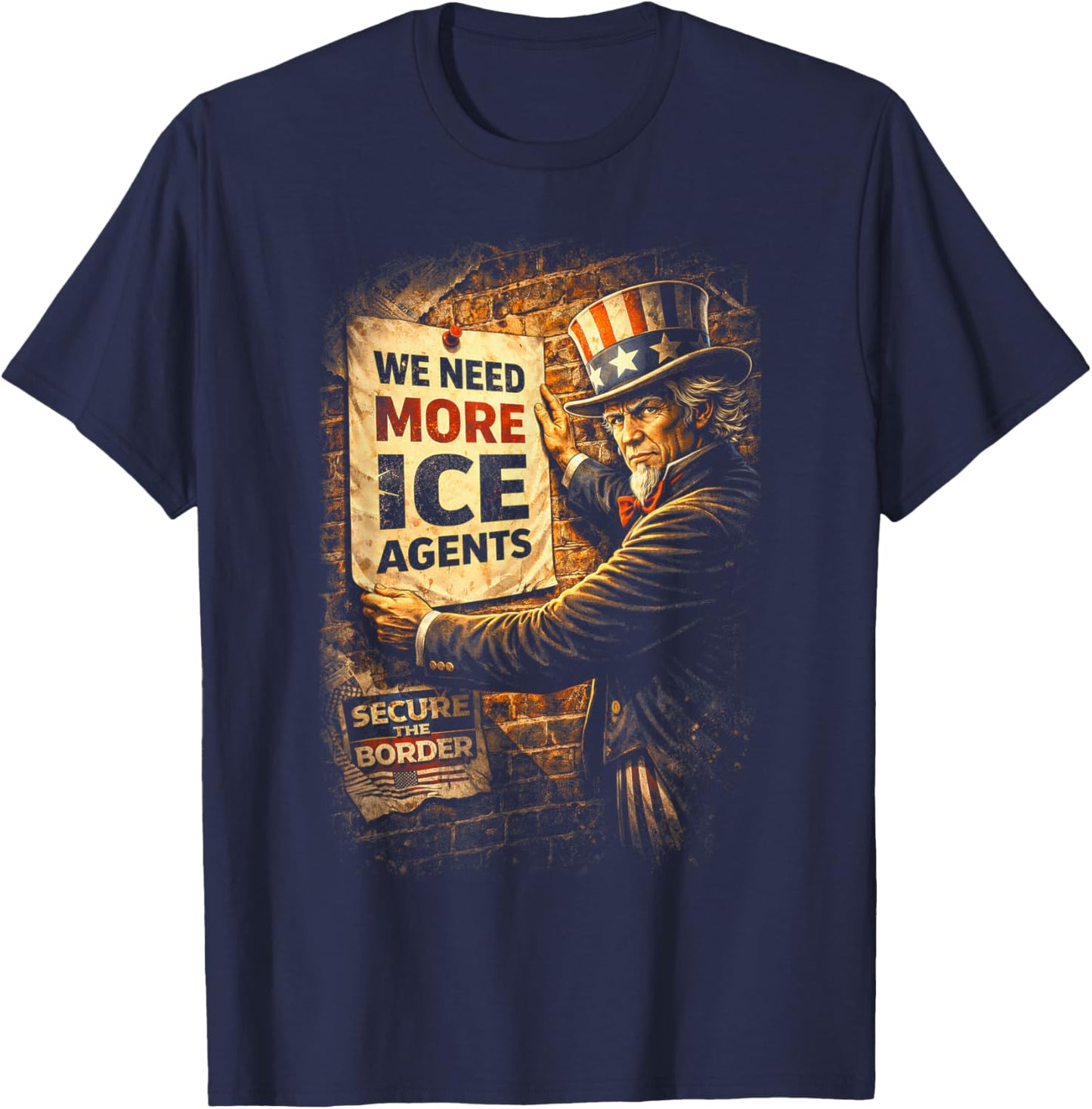 ICE Agent USA Federal Law Enforcement T-Shirt - T-Shirt | Navy