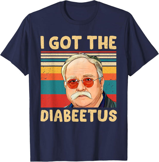 Retro I Got The Diabeetus Funny Pancreas Diabetes Awareness T-Shirt - T-Shirt | Navy