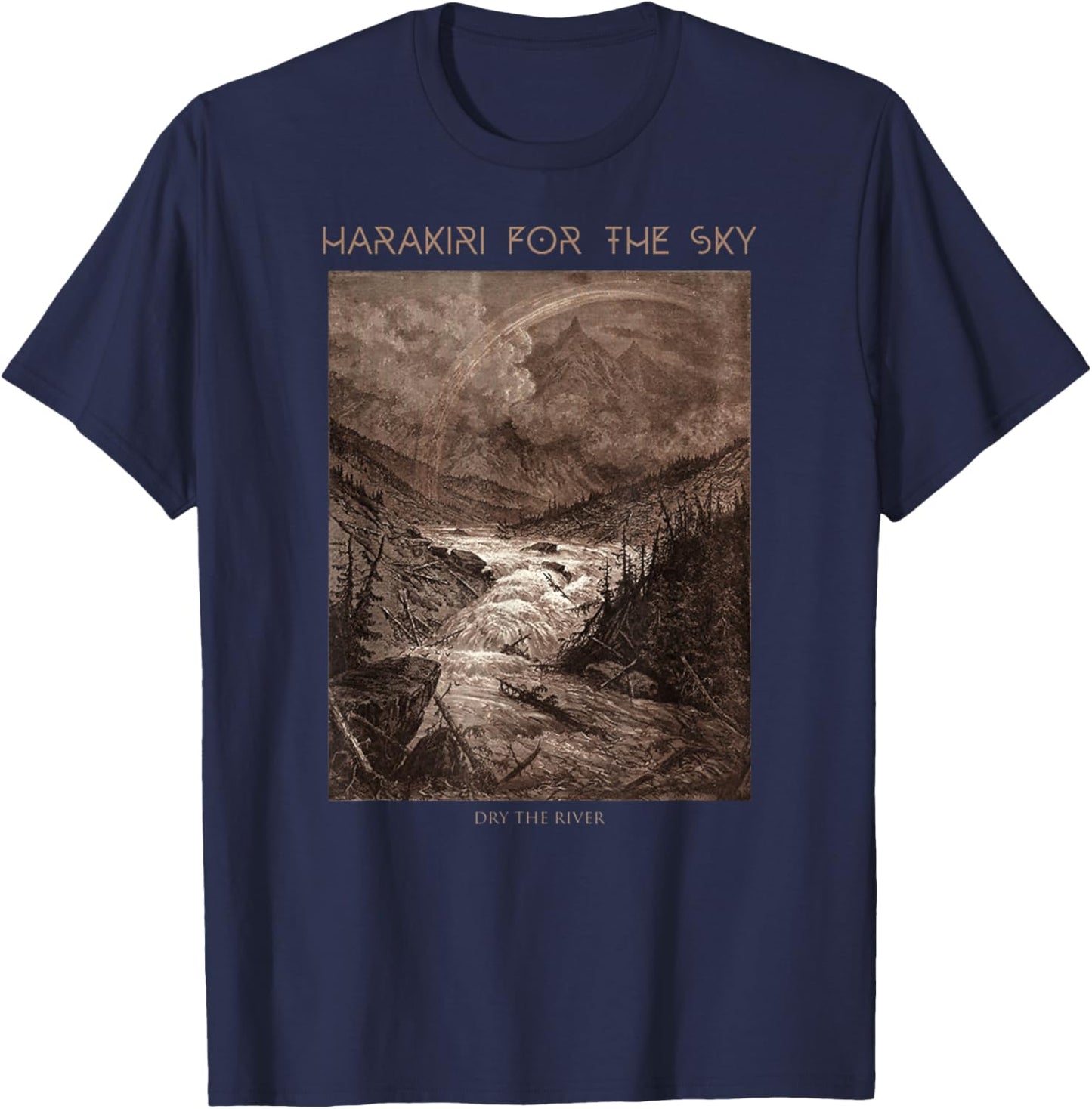 Harakiri For The Sky - Dry The River T-Shirt - T-Shirt | Navy
