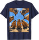Funny Graphic Capybara T-Shirt - T-Shirt | Navy