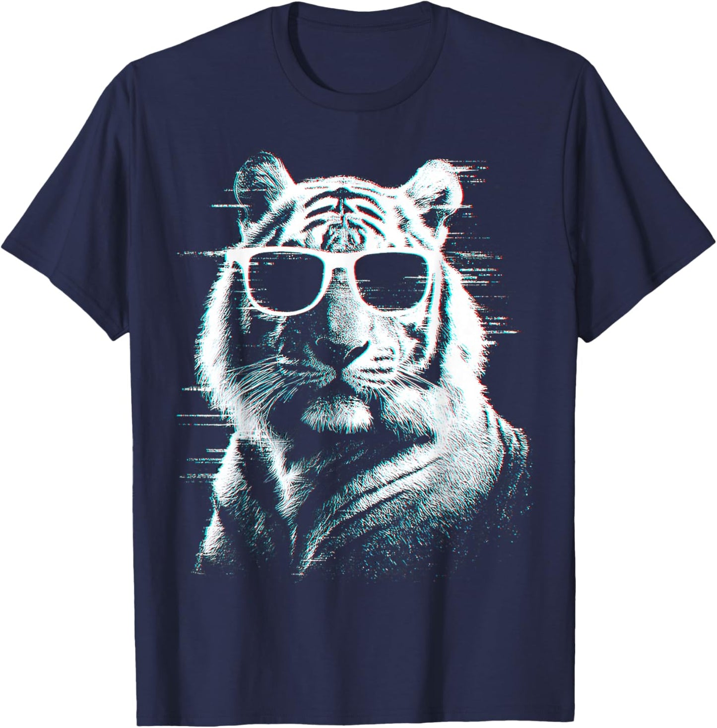 Tiger Sunglasses T-Shirt - T-Shirt | Navy