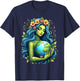 Green Mother Earth Day Gaia Save Our Planet Women Girl Kids T-Shirt - T-Shirt | Navy