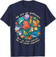 We are All Different But in This School We All Swim Together T-Shirt - T-Shirt | Navy