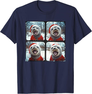 Santa Seal T-Shirt - T-Shirt | Navy