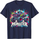 Monster Truck Retro Colorful Graffiti Toddlers Youth Adults T-Shirt - T-Shirt | Navy