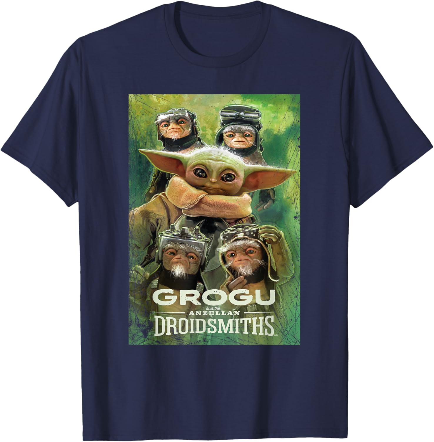 Star Wars: The Mandalorian and Grogu Anzellan Droidsmiths T-Shirt - T-Shirt | Navy