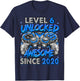 Level 6 Unlocked Awesome Since 2020 6th Birthday Gaming T-Shirt - T-Shirt | Navy