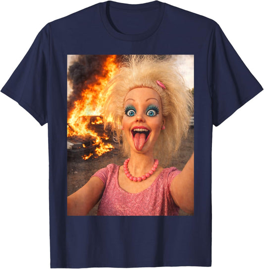 Disgusted FACE Meme DOLL Babe X Only Cute Baby Love Fans T-Shirt - T-Shirt | Navy