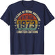(ON Back) Vintage Awesome Since 1973 Retro 53rd Birthday T-Shirt - T-Shirt | Navy