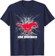 Elite Authentics SMU Mustangs 90's Lightning - Black, Small, -Adult T-Shirt - T-Shirt | Navy