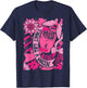 Fight Like A Queen Women Girl Breast Cancer Warrior T-Shirt - T-Shirt | Navy