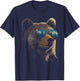 Retro Novelty Men Women Kids Funny Bear T-Shirt - T-Shirt | Navy