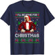 I'll Be Home For Christmas Xmas Trump Pajamas Holiday Santa T-Shirt - T-Shirt | Navy