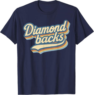 Vintage Diamondbacks Retro Last Name Lover Throwback T-Shirt - T-Shirt | Navy