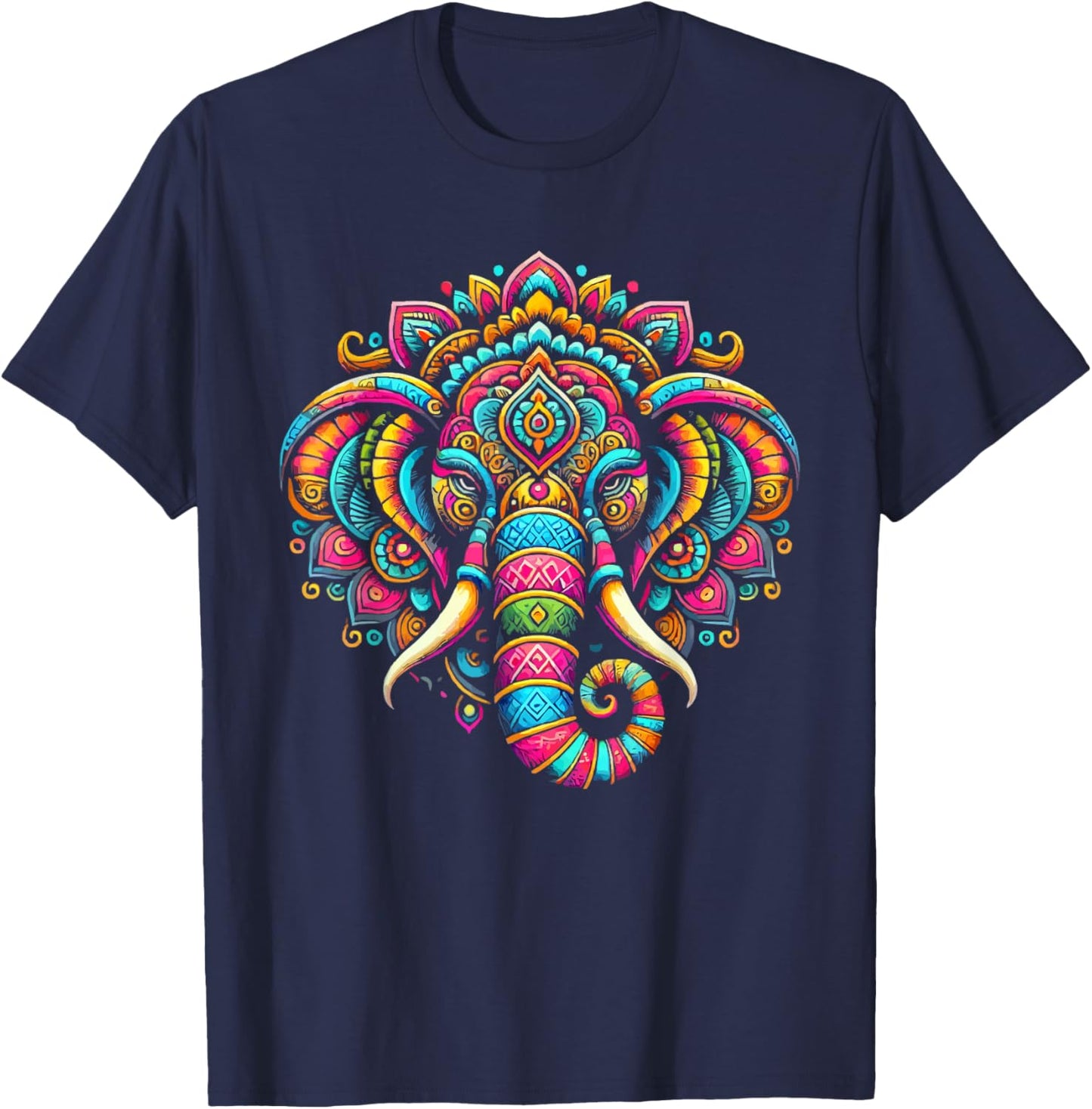 Ganesh Chaturthi Hindu Festival Elephant Lord Ganesha T-Shirt - T-Shirt | Navy